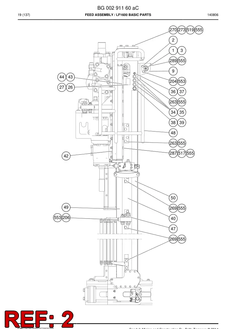 20427928a 204 279 28a Plate, Locking - Sandvik Technical Drawing