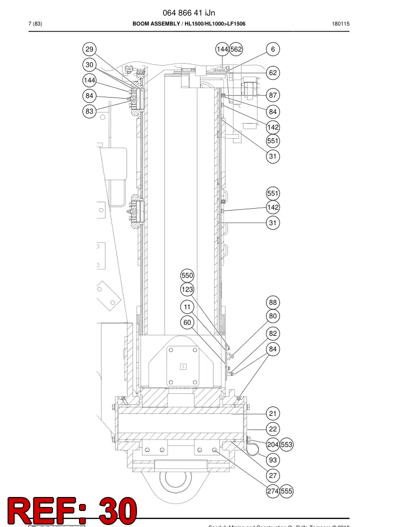 20467658b 204 676 58b Ring - Sandvik Technical Drawing