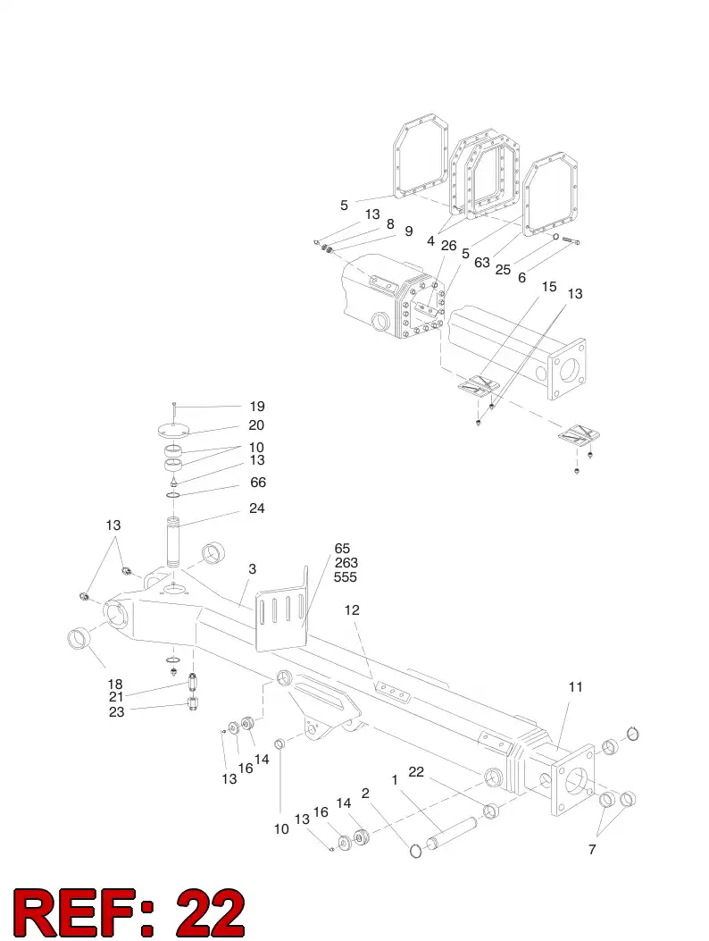 20487608 204 876 08 BUSHING D40 - Sandvik Technical Drawing