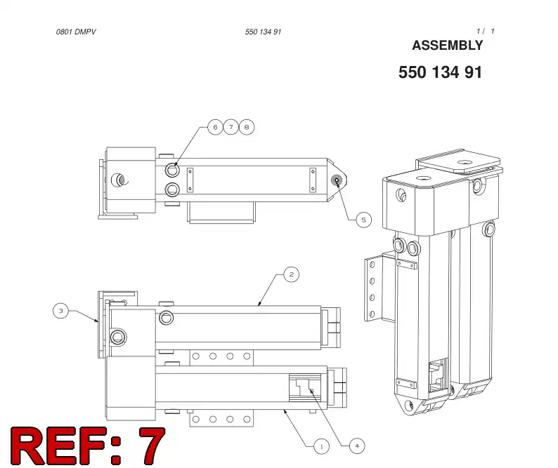 20499788 204 997 88 ADJUSTING SCREW - Sandvik Technical Drawing