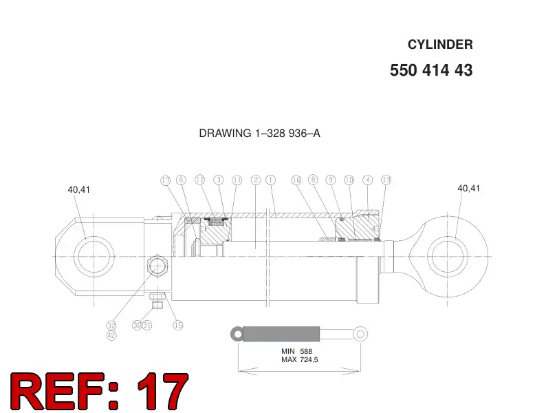 20534801 205 348 01 LIMIT BUSHING - Sandvik Technical Drawing