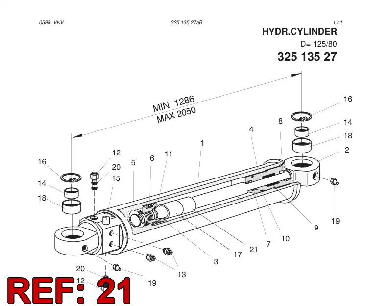 20534935 205 349 35 LIMIT BUSHING - Sandvik Technical Drawing