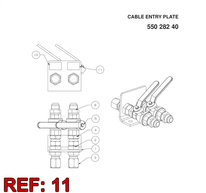 20539608 205 396 08 SYMBOL ''AIR OUT'' - Sandvik Technical Drawing