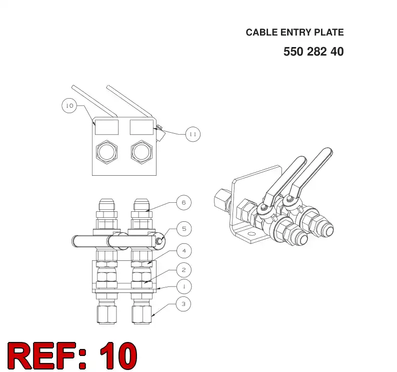 20539728 205 397 28 SYMBOL ''WATER OUT'' - Sandvik Technical Drawing