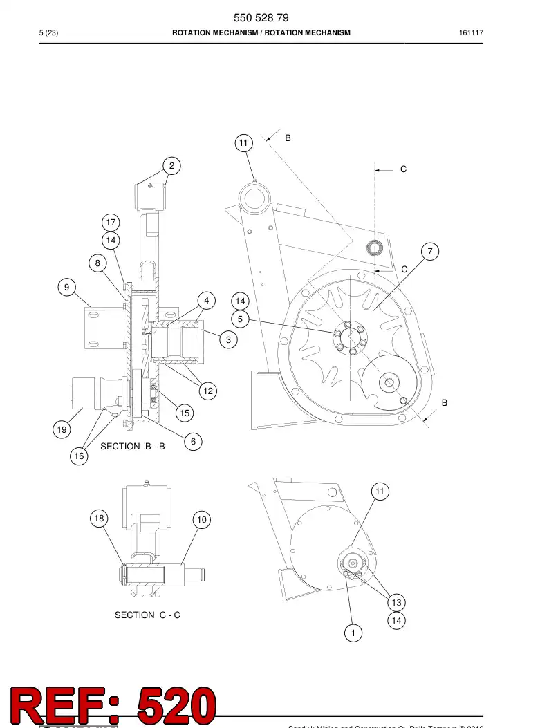 20590018 205 900 18 BUJO, CABEA SEXTAVADA - Sandvik Technical Drawing