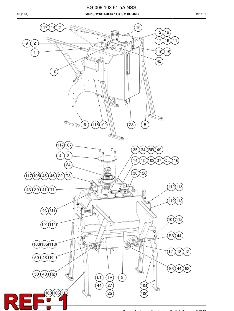 20592298b 205 922 98b Bushing - Sandvik Technical Drawing