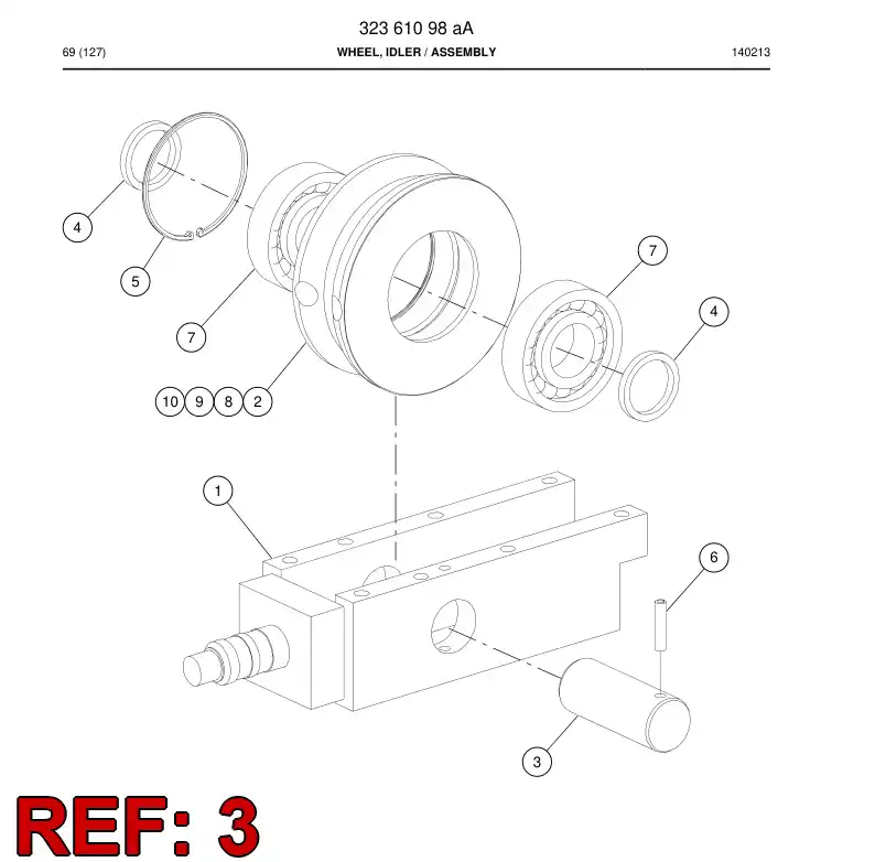 20611688a 206 116 88a Shaft - Sandvik Technical Drawing