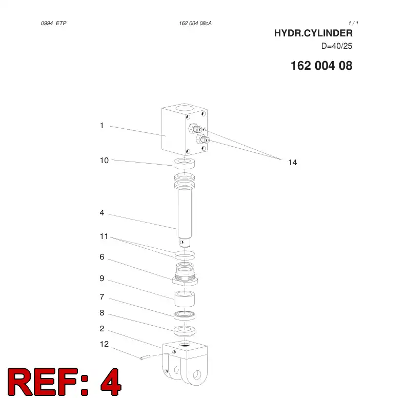 20628138 206 281 38 PISTON - Sandvik Technical Drawing