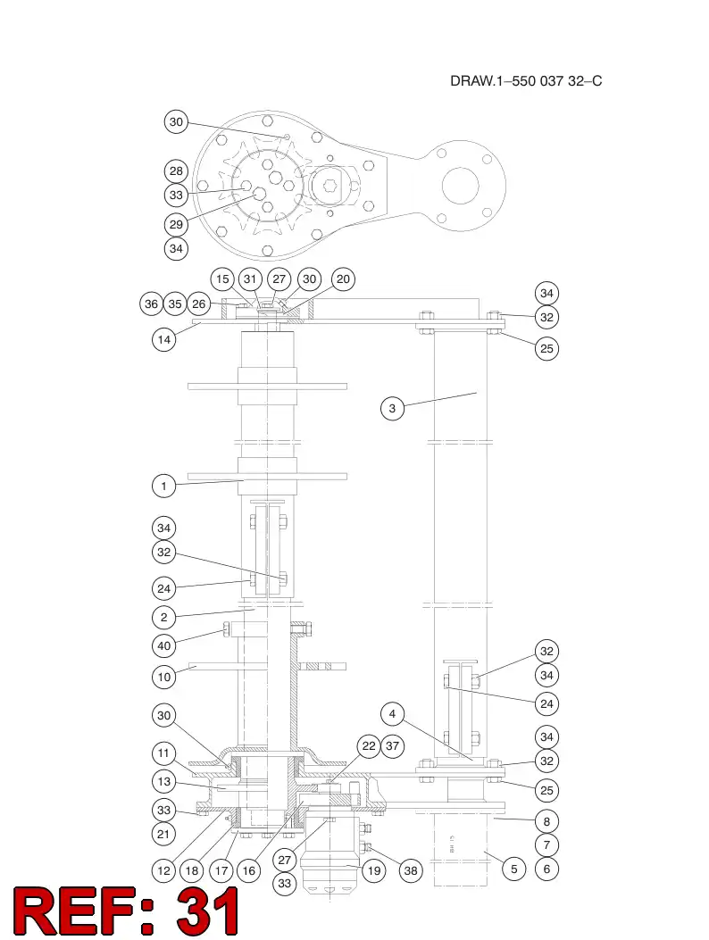 20672378 206 723 78 WASHER - Sandvik Technical Drawing