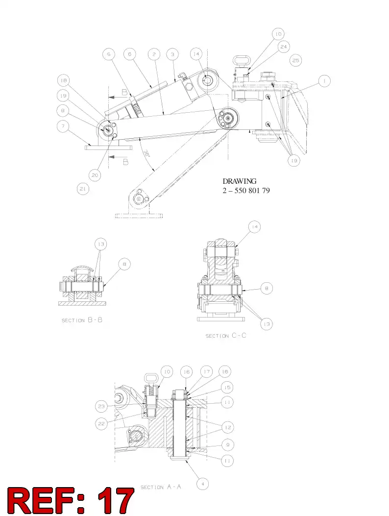 206 895 18 Flange - drawing