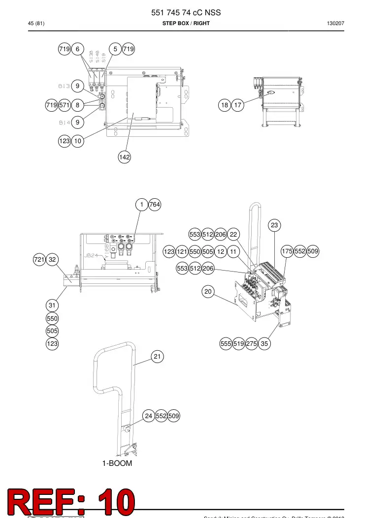20694508b 206 945 08b BISAGRA - Sandvik Technical Drawing