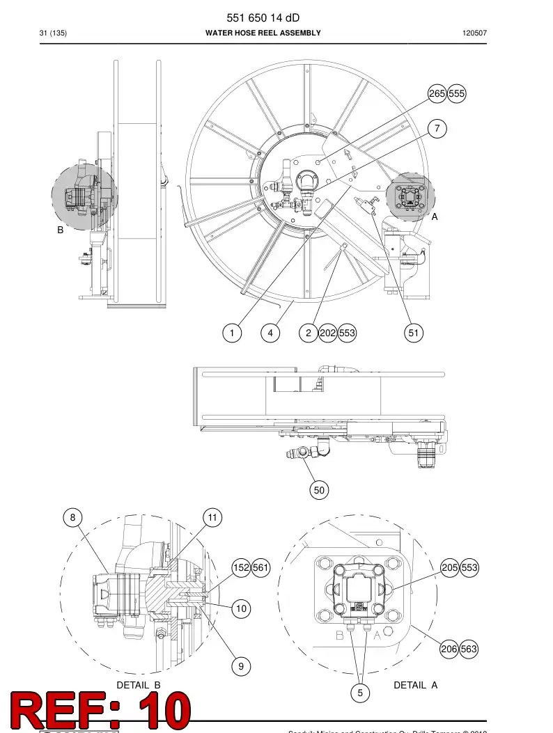 20706588 207 065 88 FLANGE - Sandvik Technical Drawing