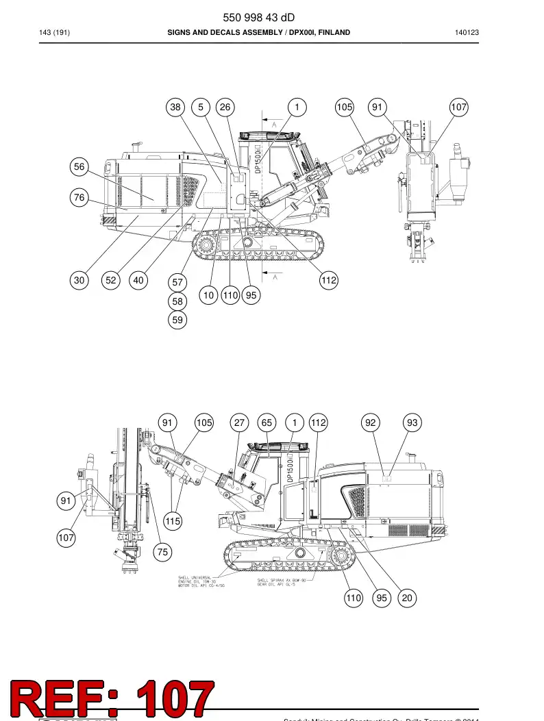 20724778e 207 247 78e Sign - Sandvik Technical Drawing