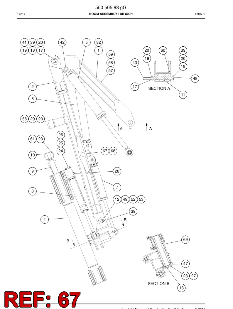 20725658b 207 256 58b SEAL - Sandvik Technical Drawing
