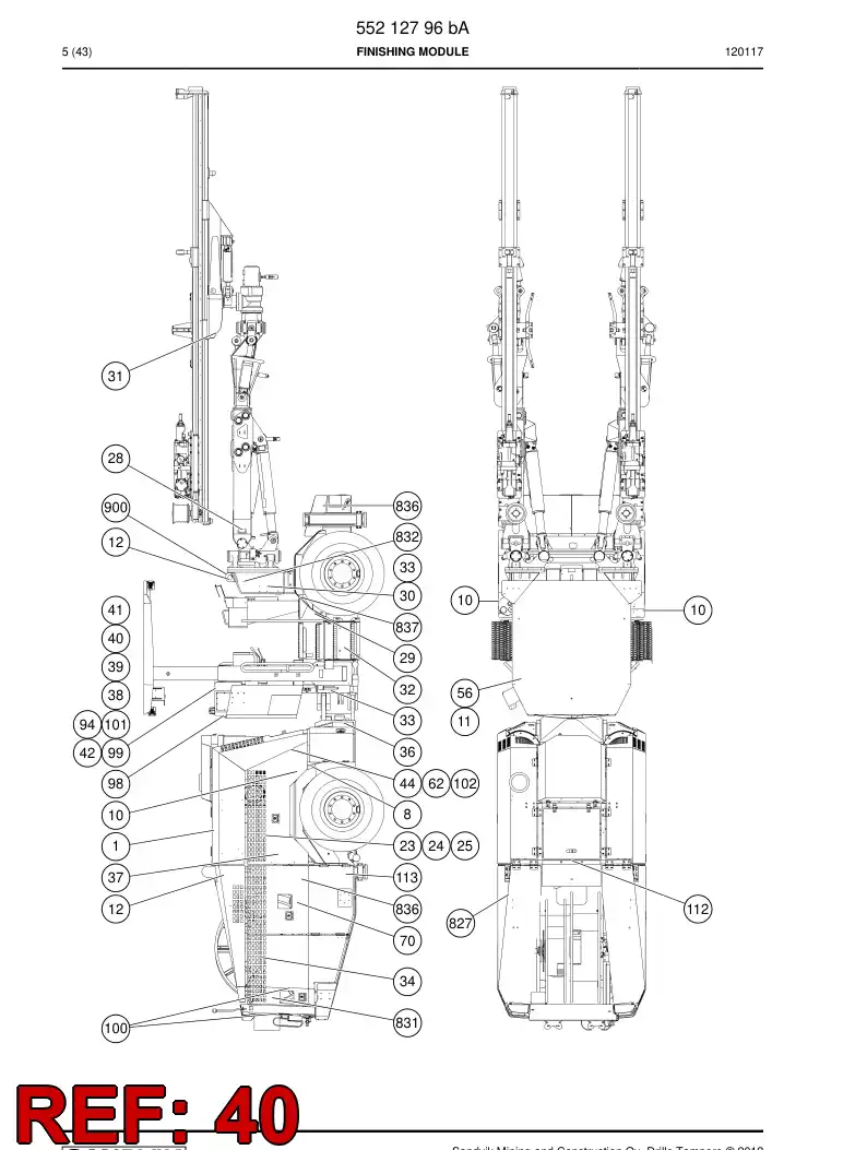 20725938a 207 259 38a Sign - Sandvik Technical Drawing