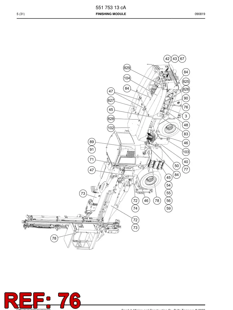 20728428 207 284 28 Sign - Sandvik Technical Drawing