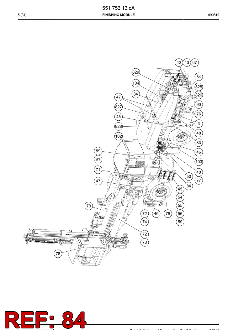 20731498 207 314 98 Sign - Sandvik Technical Drawing