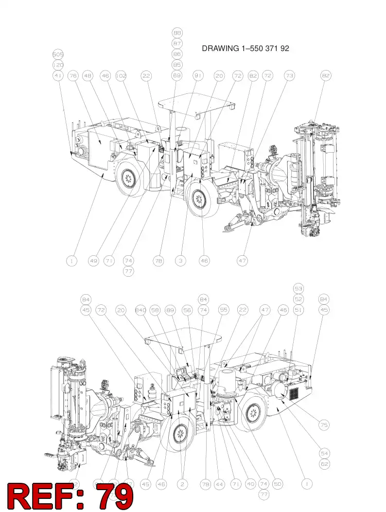 20731928 207 319 28 WARNING ''HIGH PRESSURE'' - Sandvik Technical Drawing