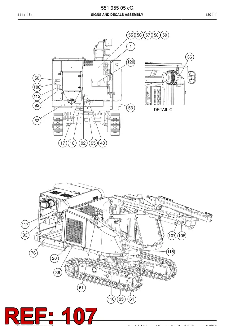 20733668c 207 336 68c Sign - Sandvik Technical Drawing