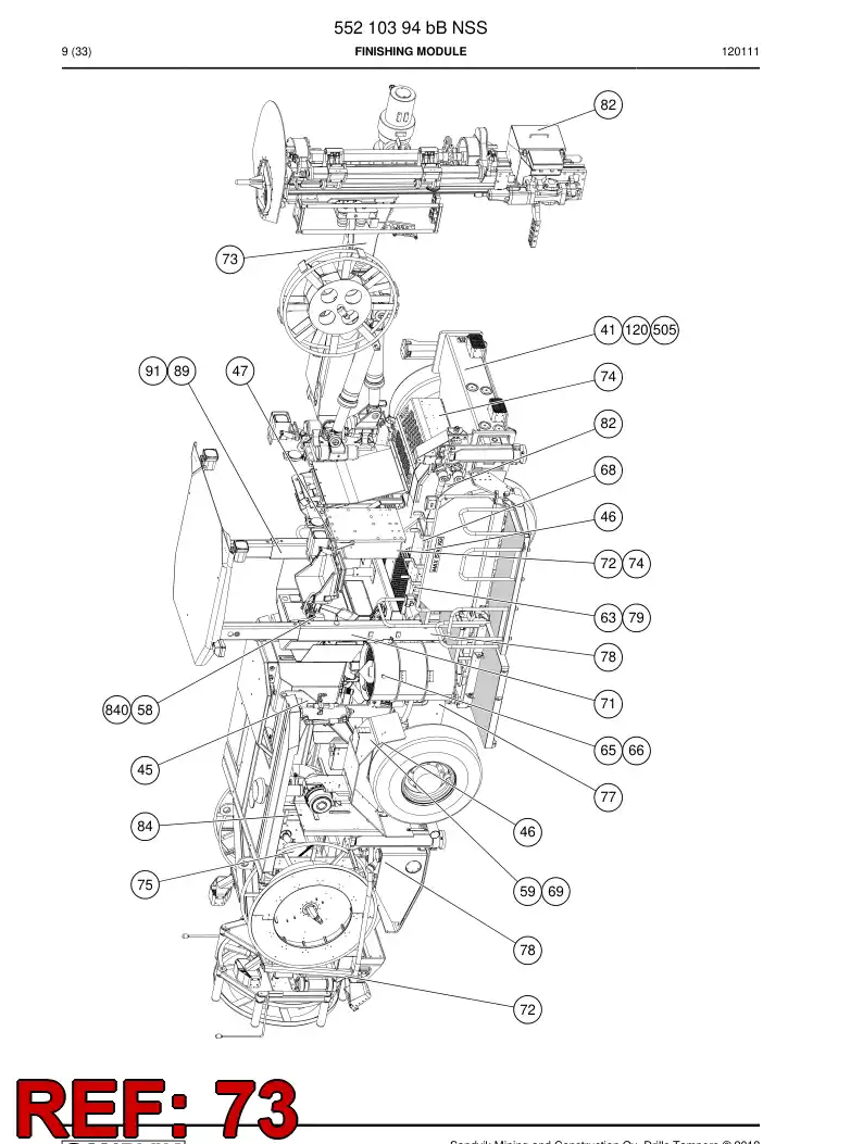 20734138a 207 341 38a Sign - Sandvik Technical Drawing