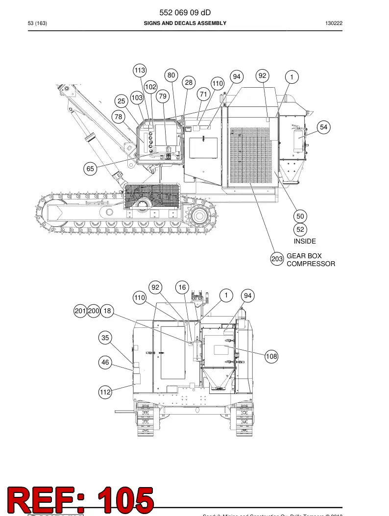 20734138c 207 341 38c Sign - Sandvik Technical Drawing