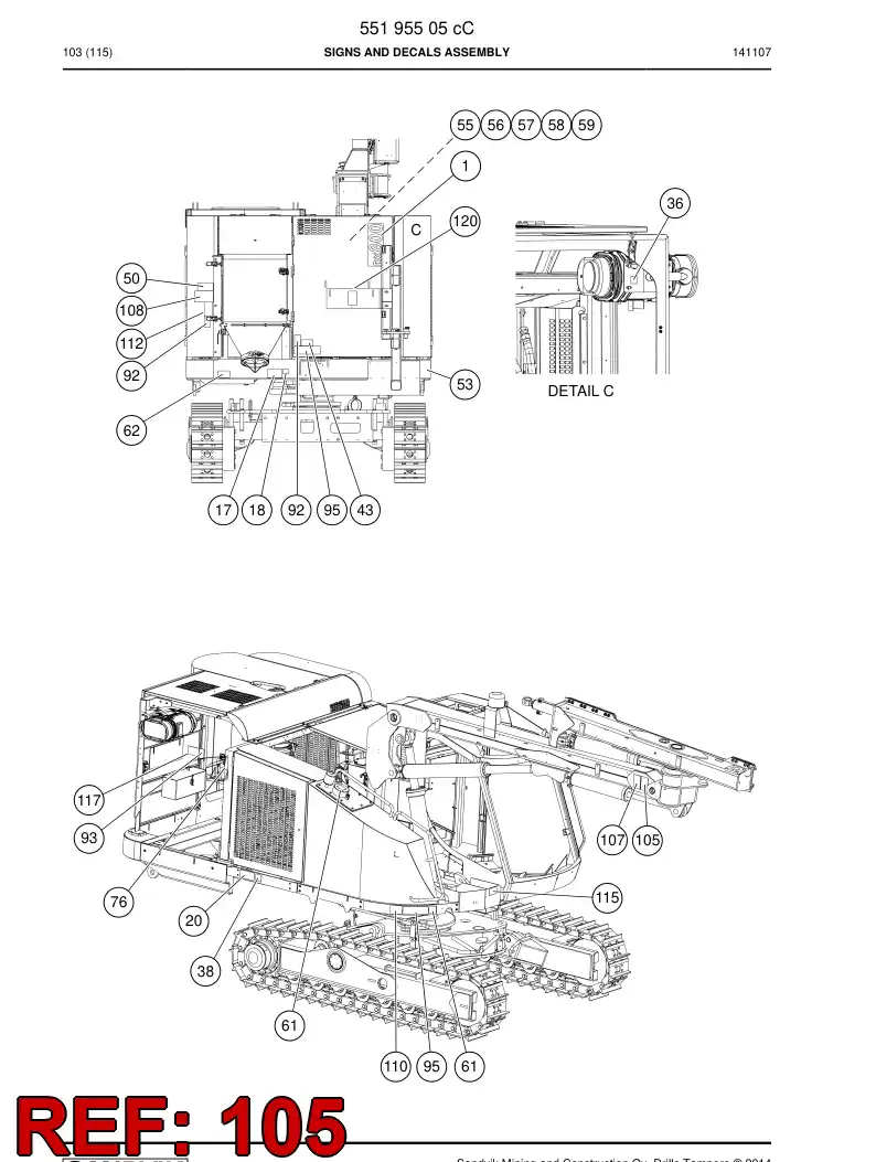 20734678c 207 346 78c Sign - Sandvik Technical Drawing
