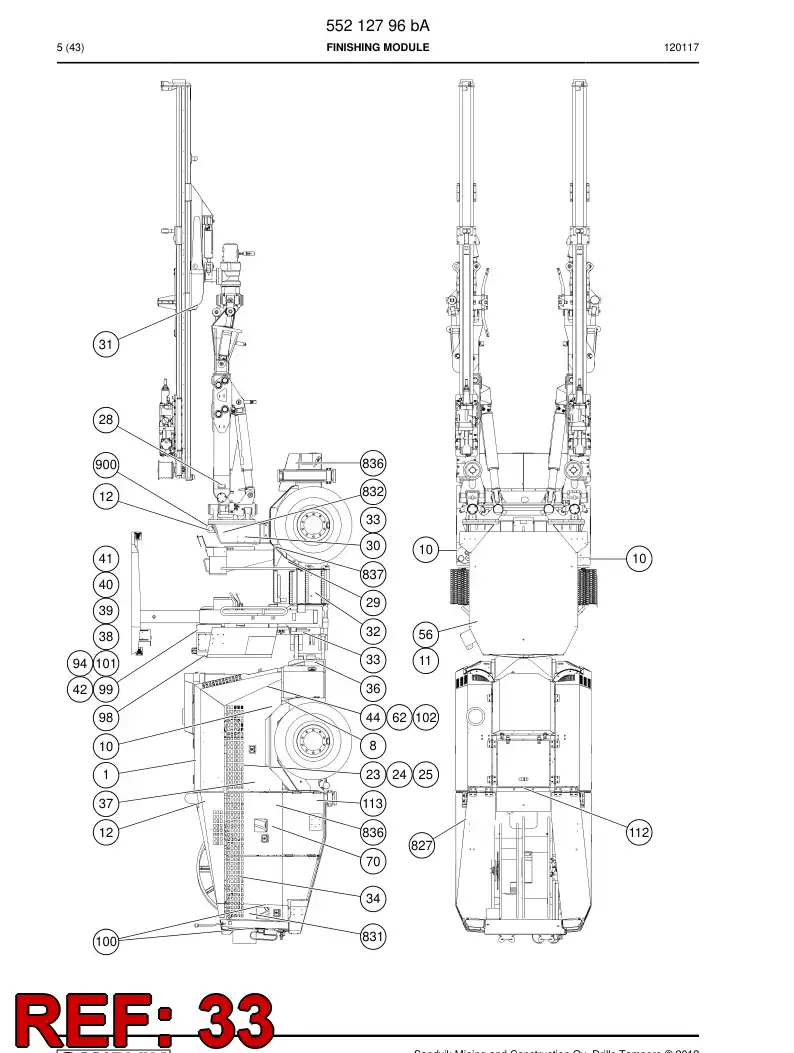 20734958a 207 349 58a Sign - Sandvik Technical Drawing