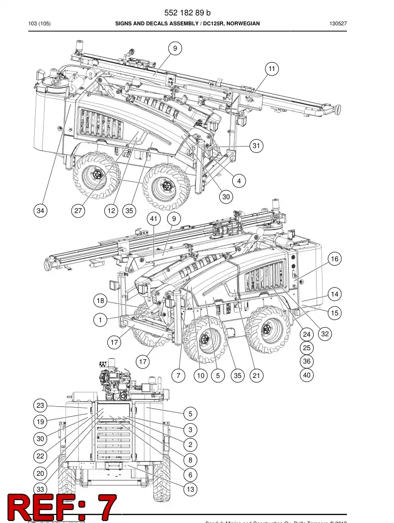 20735688c 207 356 88c Sign - Sandvik Technical Drawing