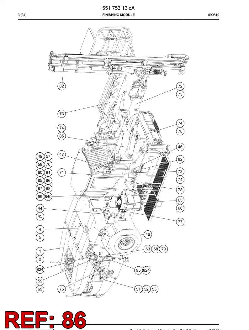 20739468 207 394 68 Sign - Sandvik Technical Drawing