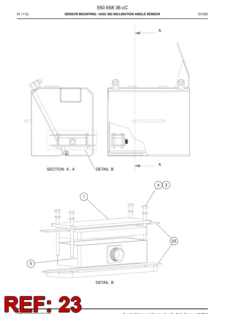 20746188 207 461 88 RUBBER PLATE - Sandvik Technical Drawing