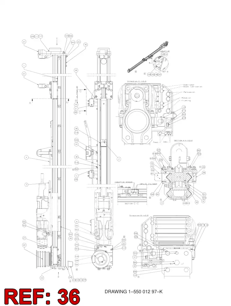 20756808 207 568 08 PLATE - Sandvik Technical Drawing