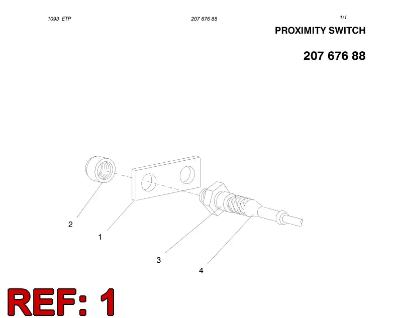 20765948 207 659 48 PLATE - Sandvik Technical Drawing