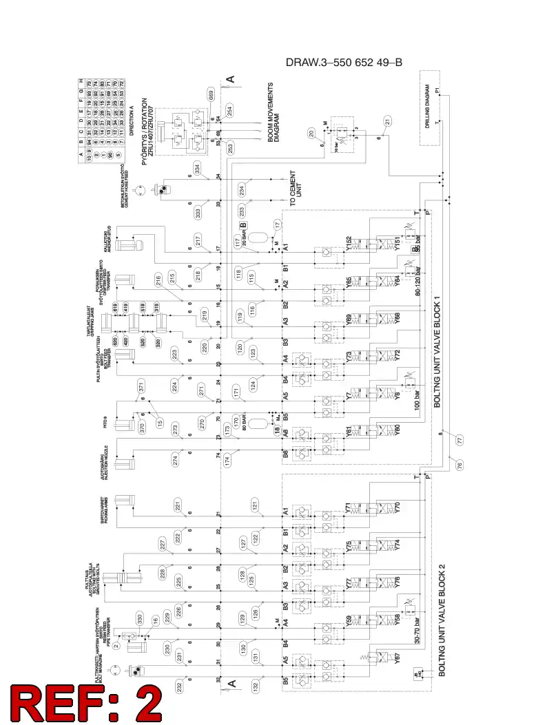 20768718 207 687 18 VALVE ASSY - Sandvik Technical Drawing
