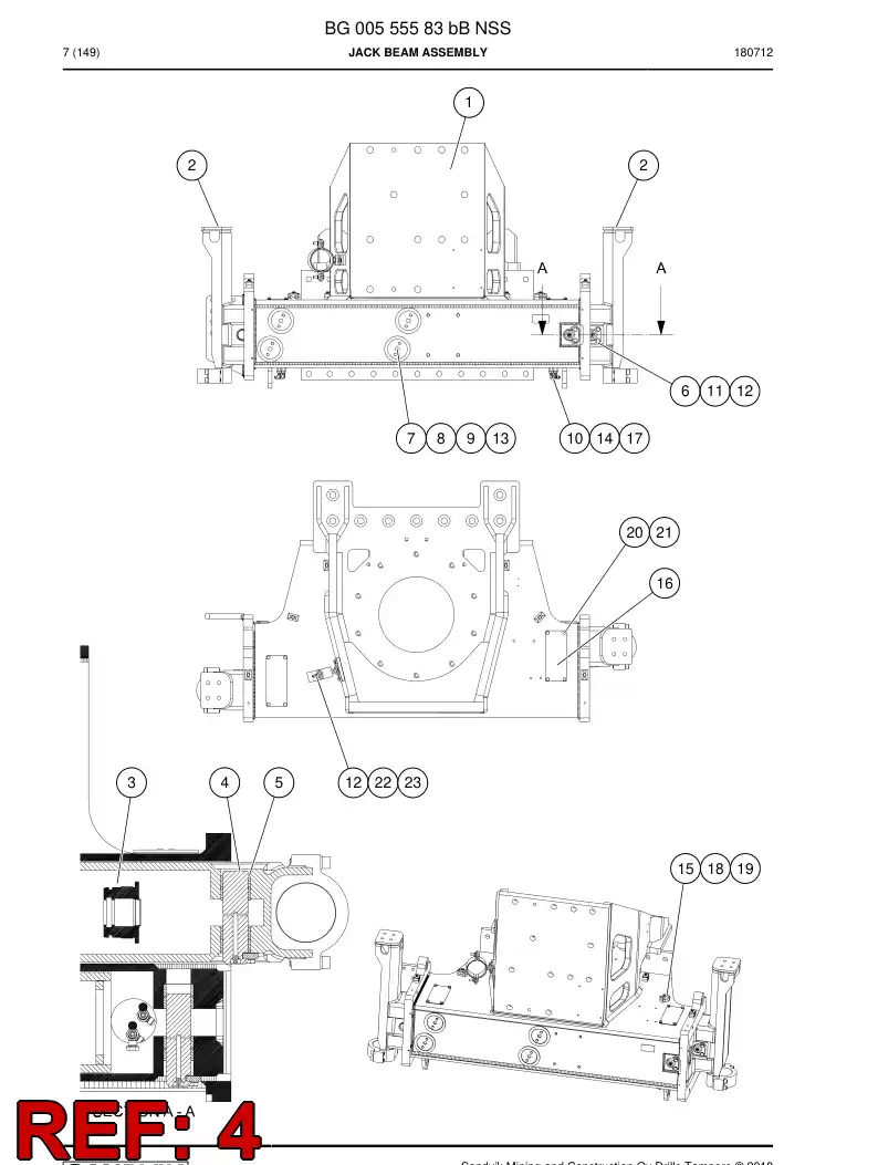 20778878b 207 788 78b Pin, Clevis - Sandvik Technical Drawing