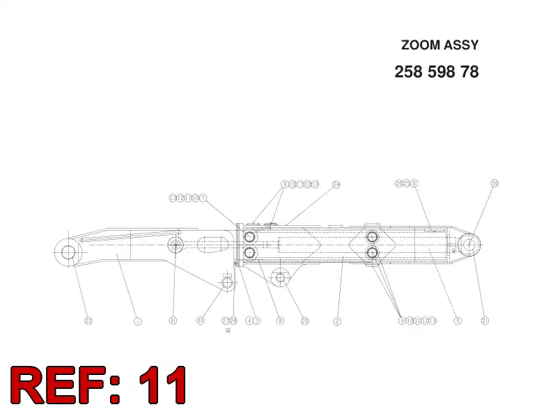 20782438 207 824 38 LOCKING SCREW M 70 X 2 - Sandvik Technical Drawing