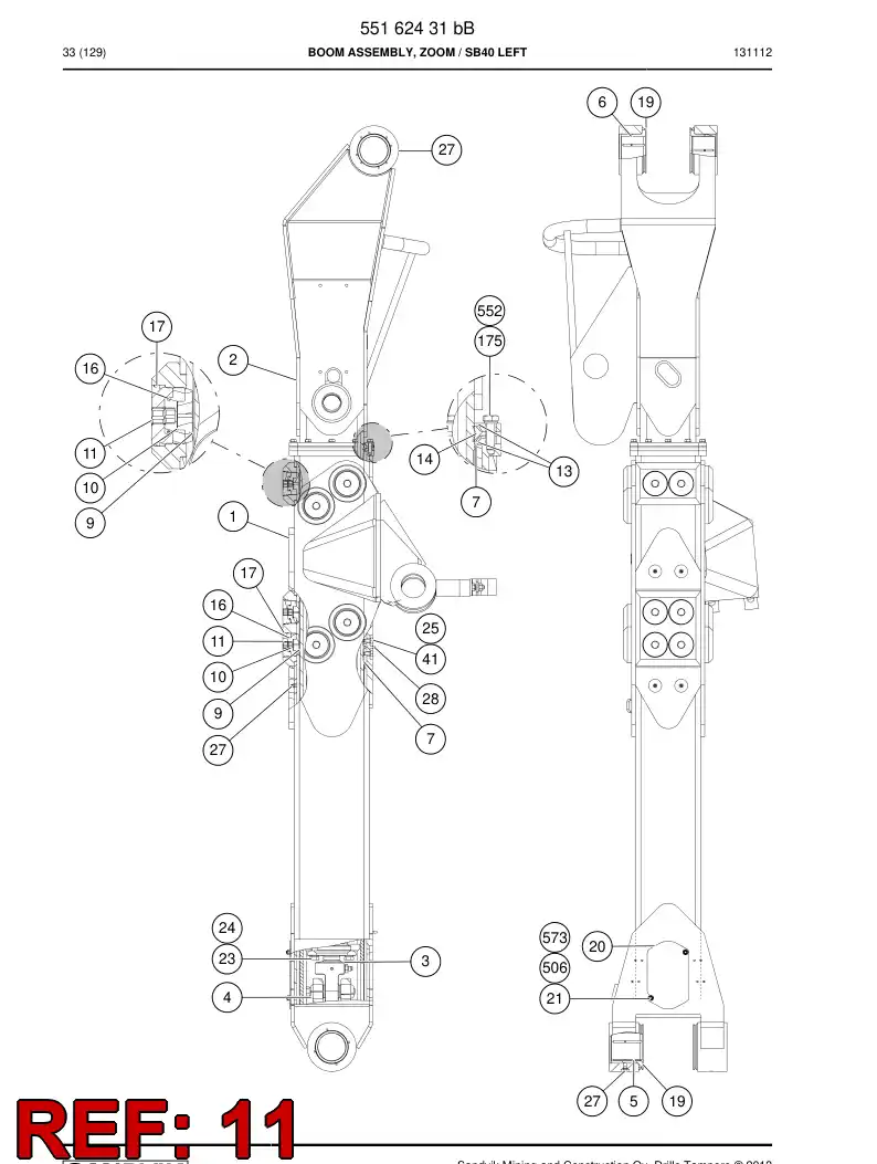 20782438g 207 824 38g locking screw - Sandvik Technical Drawing