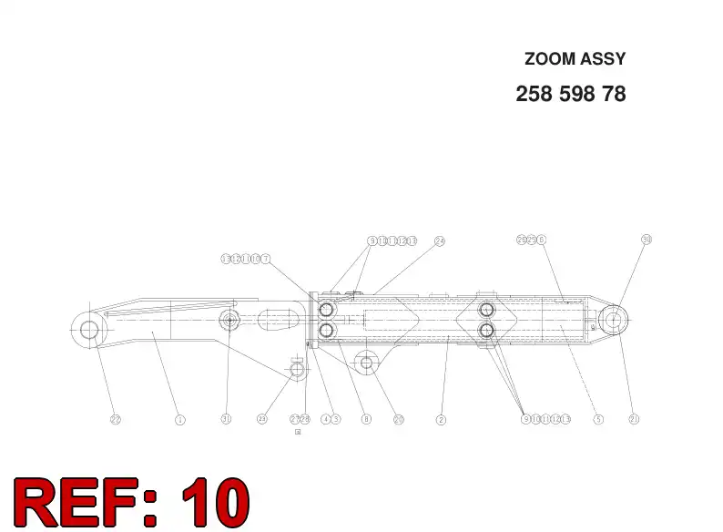 20782568 207 825 68 ADJUSTING SCREW M 70 X 2 - Sandvik Technical Drawing