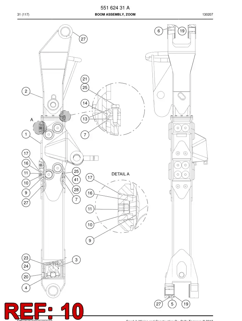 20782568i 207 825 68i Screw, Adjusting - Sandvik Technical Drawing