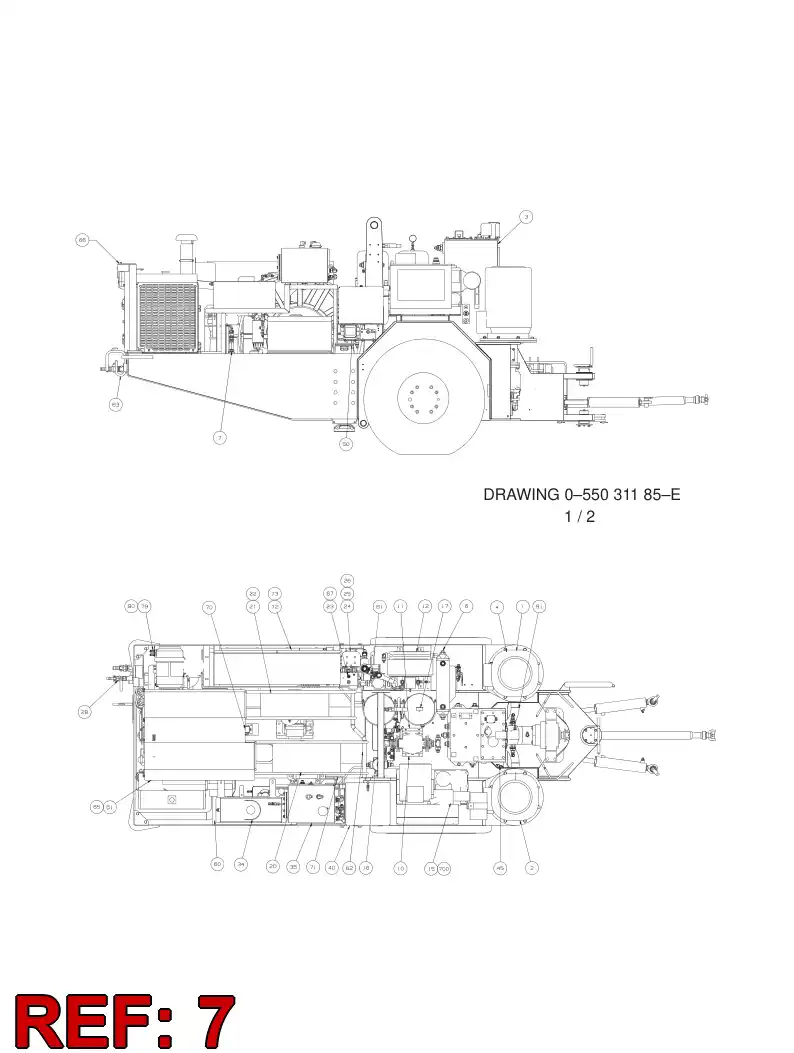 20784451 207 844 51 FILLING PUMP - Sandvik Technical Drawing