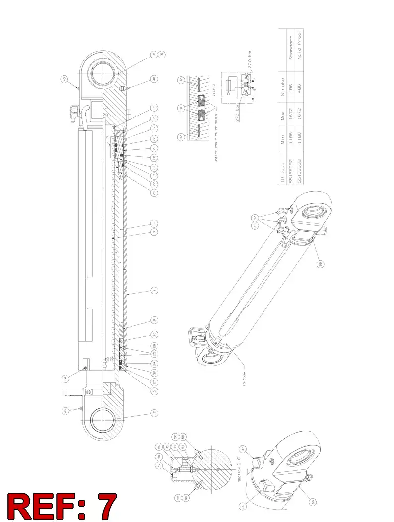 20795238 207 952 38 LIMITING RING - Sandvik Technical Drawing