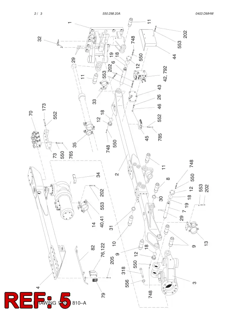 20796781 207 967 81 CYLINDER LIST TB60 - Sandvik Technical Drawing