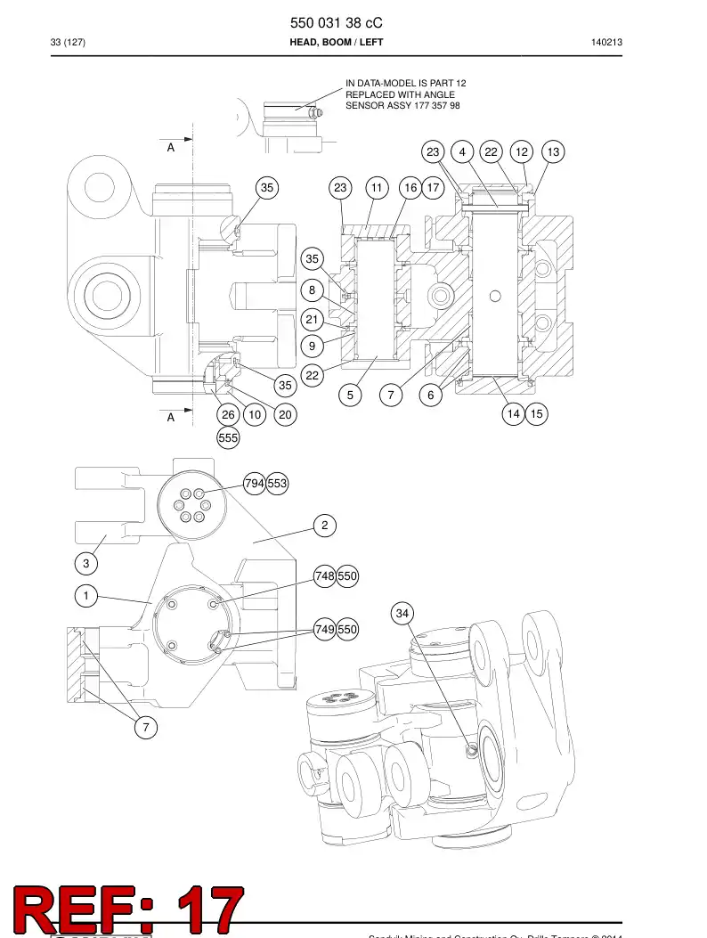 20796808b 207 968 08b SHIM - Sandvik Technical Drawing