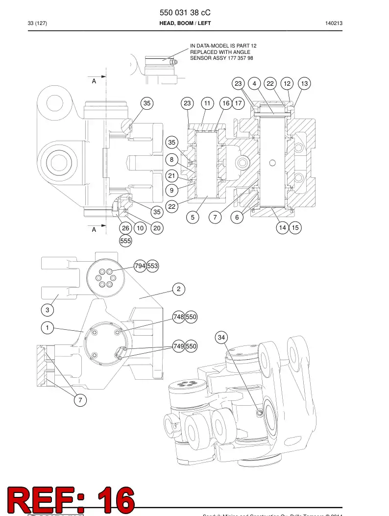 20796938b 207 969 38b SHIM - Sandvik Technical Drawing