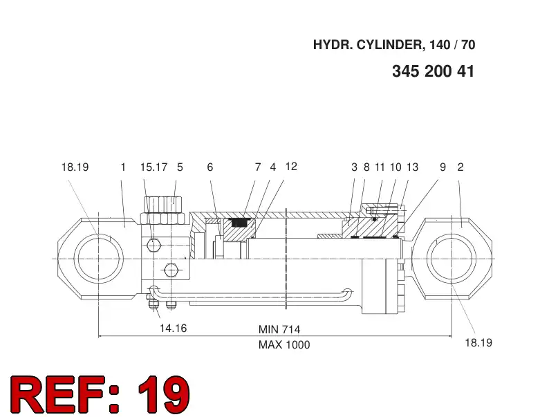 20797388 207 973 88 Bushing, Bearing - Sandvik Technical Drawing