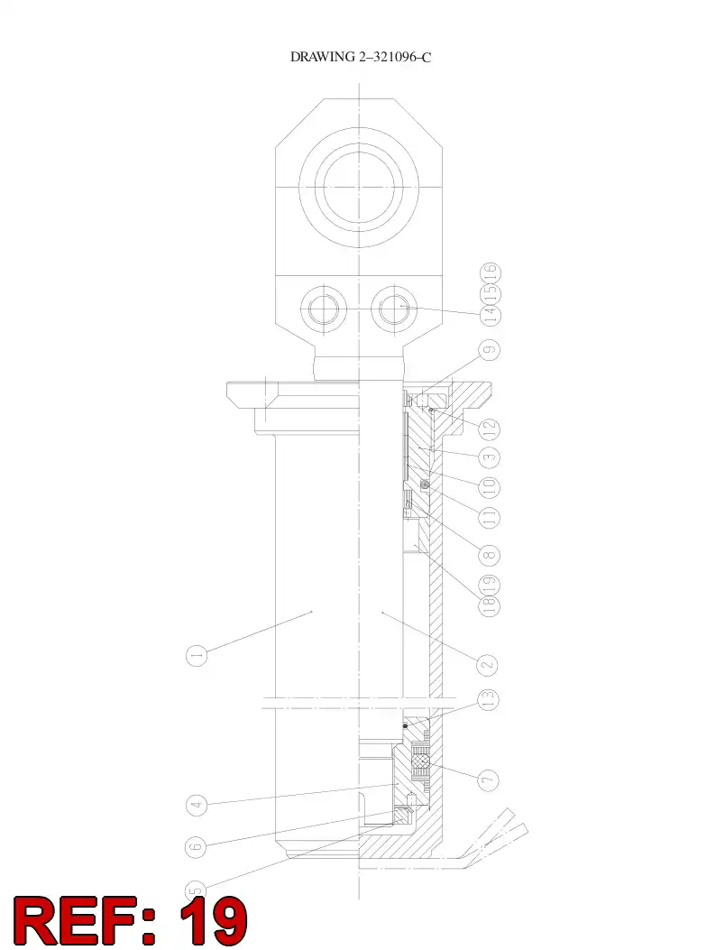 20797817 207 978 17 LIMIT BUSHING - Sandvik Technical Drawing