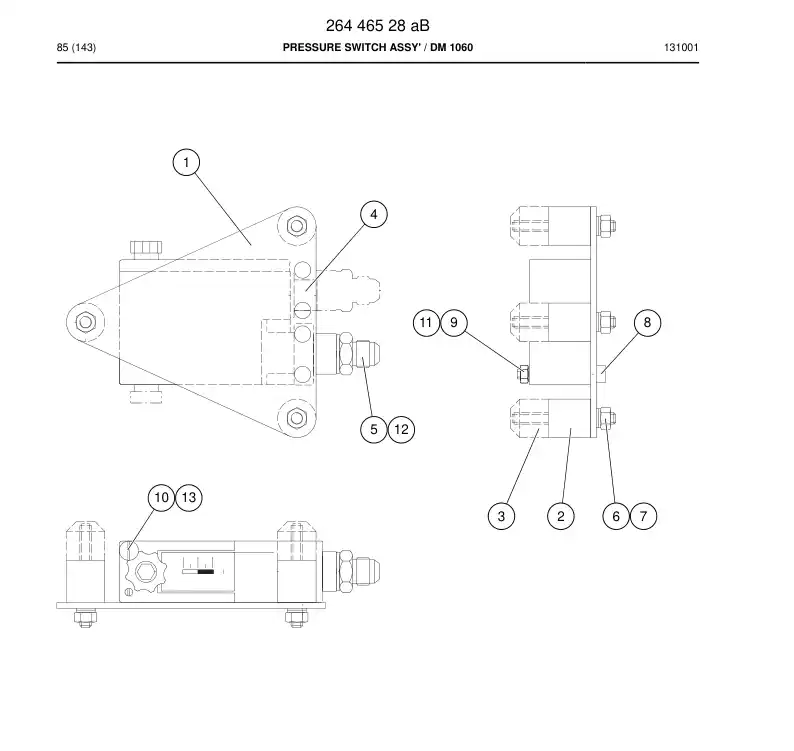 20799708 207 997 08 BRACKET - Sandvik Technical Drawing