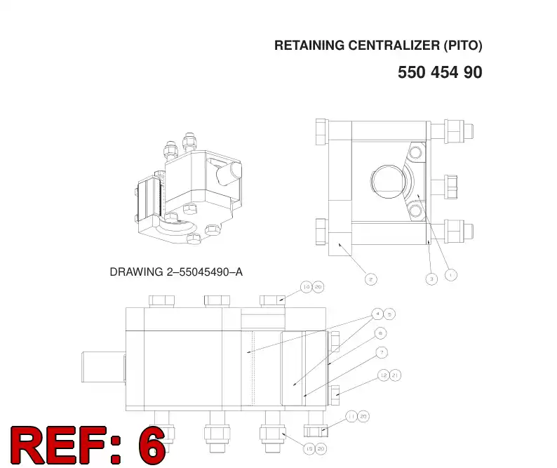 20803568 208 035 68 SHIM (1MM) - Sandvik Technical Drawing