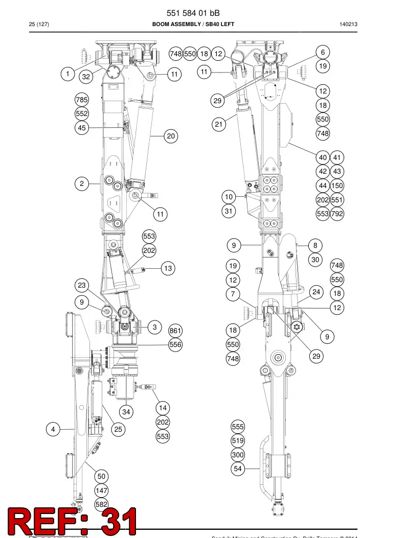 20806188b 208 061 88b RING - Sandvik Technical Drawing