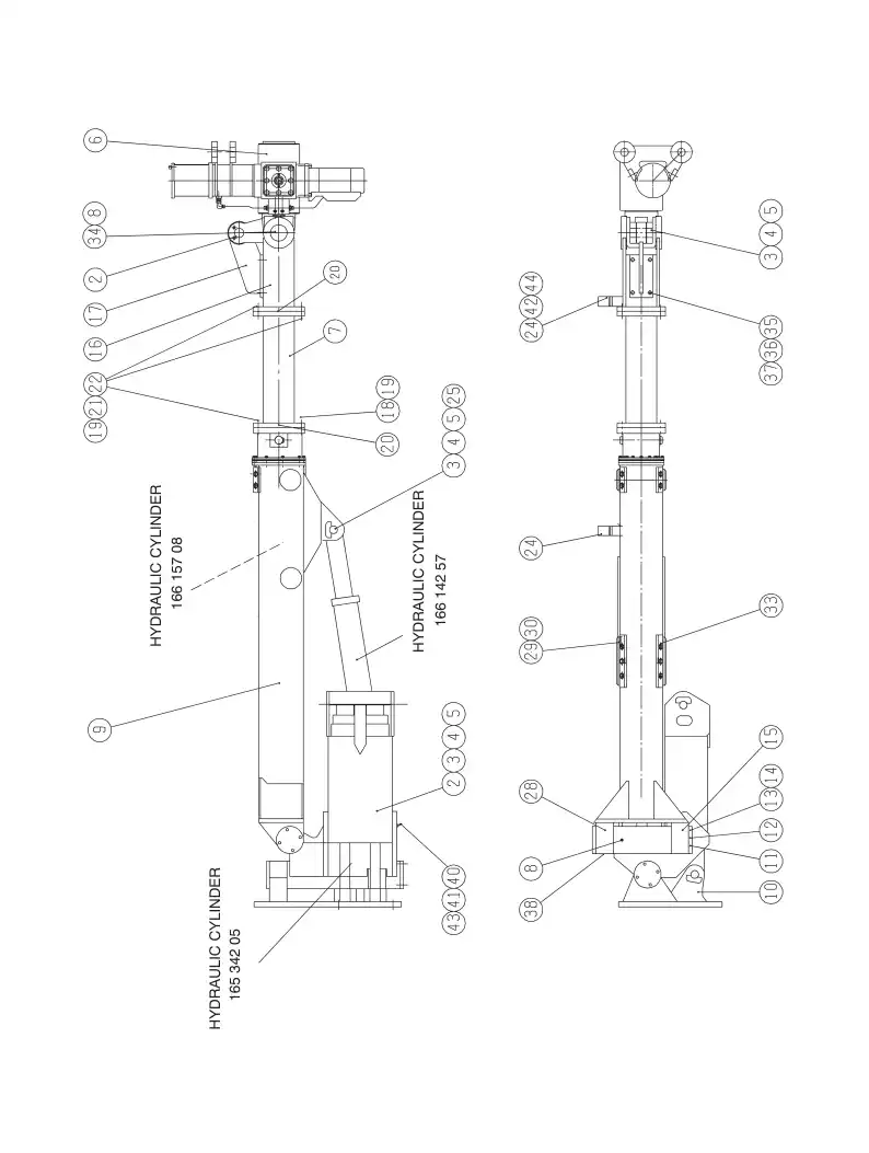 20809643 208 096 43 CYLINDER LIST - Sandvik Technical Drawing