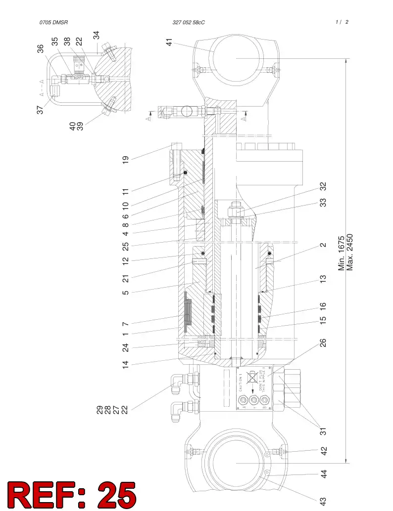 20816235 208 162 35 LIMIT BUSHING - Sandvik Technical Drawing